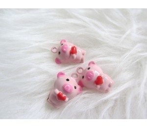 Glöckchen Schweinchen mit Herz